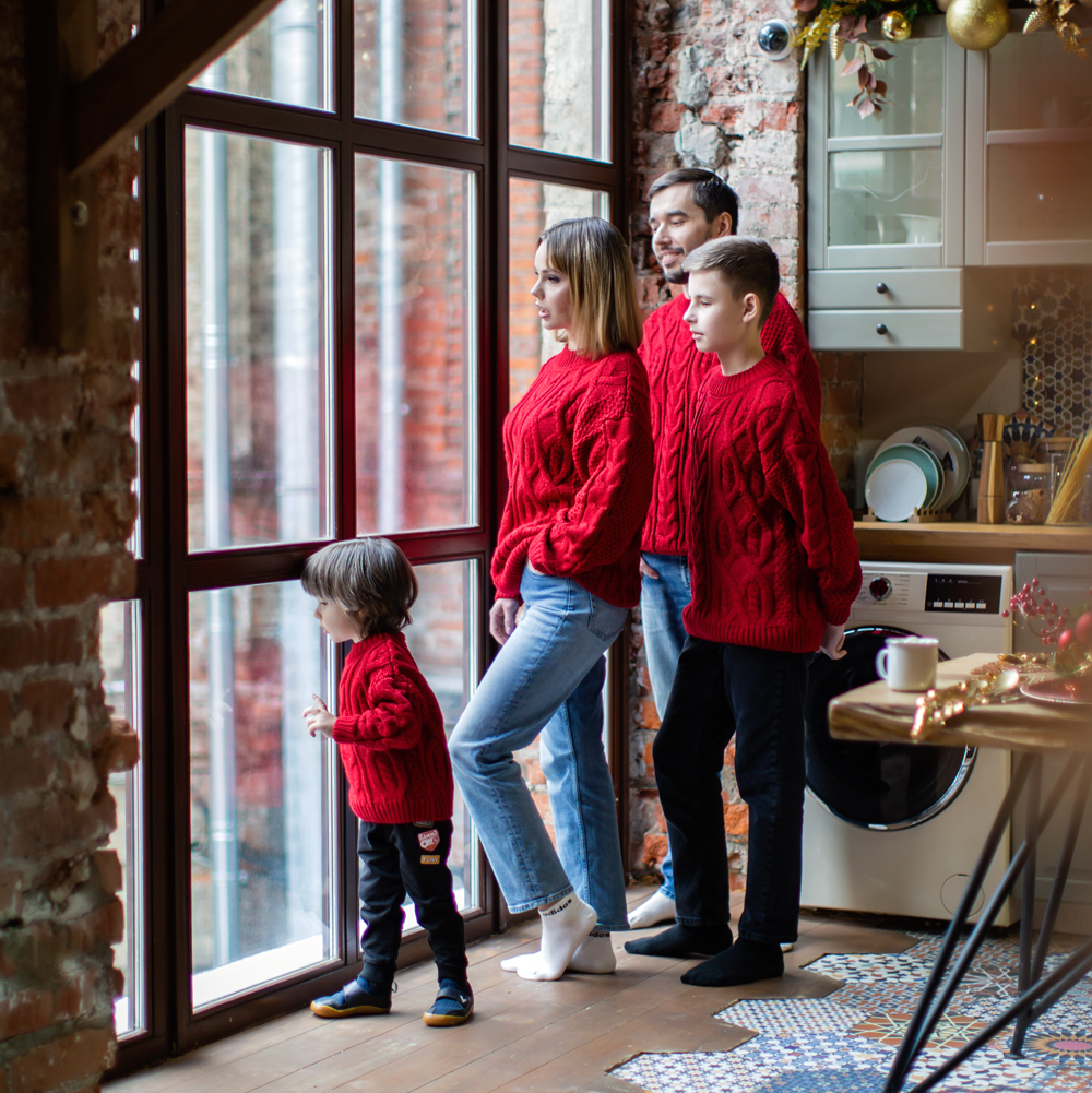 Family photography studio session